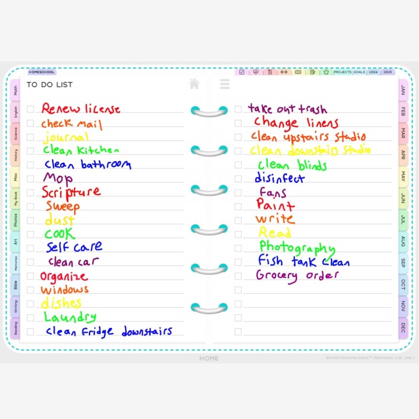 Planner Pages